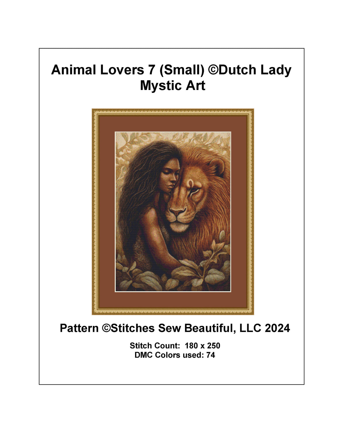 Animal Lovers 7 (Small) cross stitch pattern by DutchLadyMysticArt