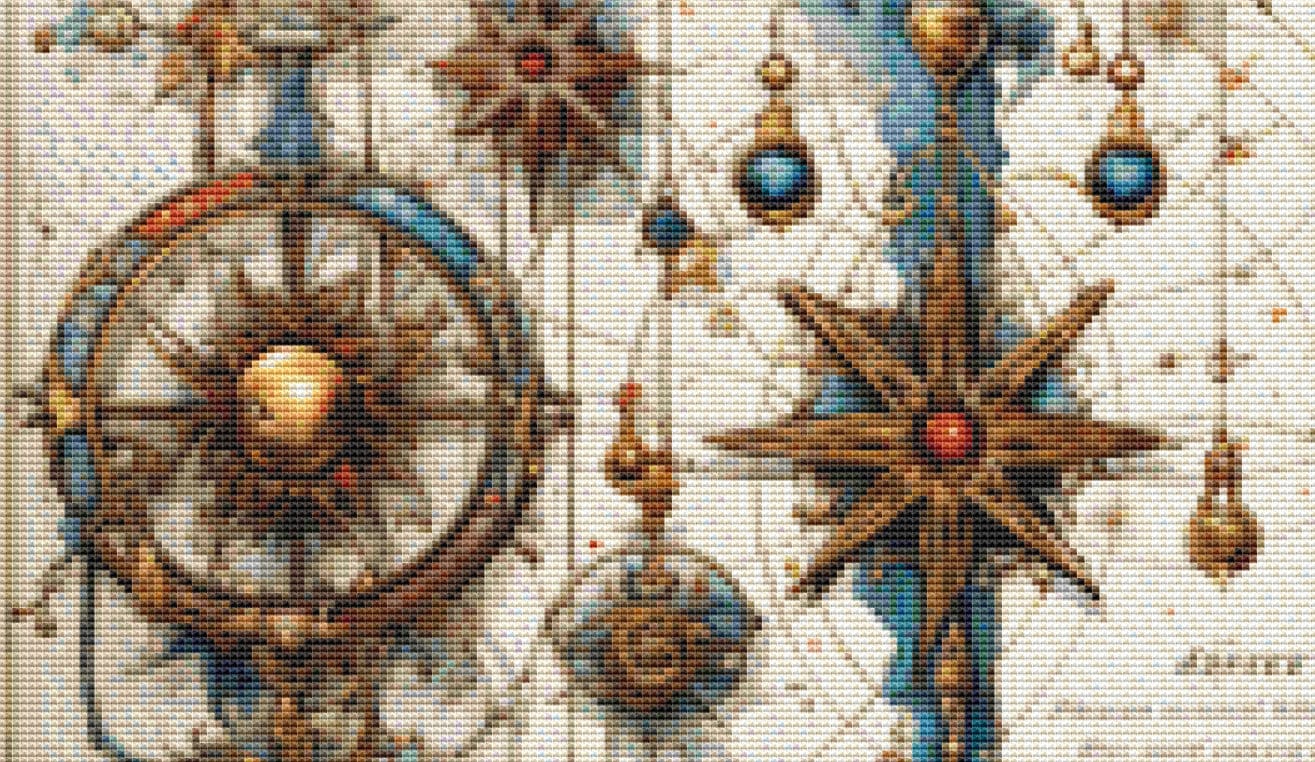 Zodiac - Aries 1 counted cross stitch pattern by SharmStudio