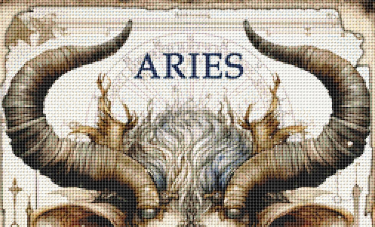 Zodiac - Aries 2 counted cross stitch pattern by Sharm Studio