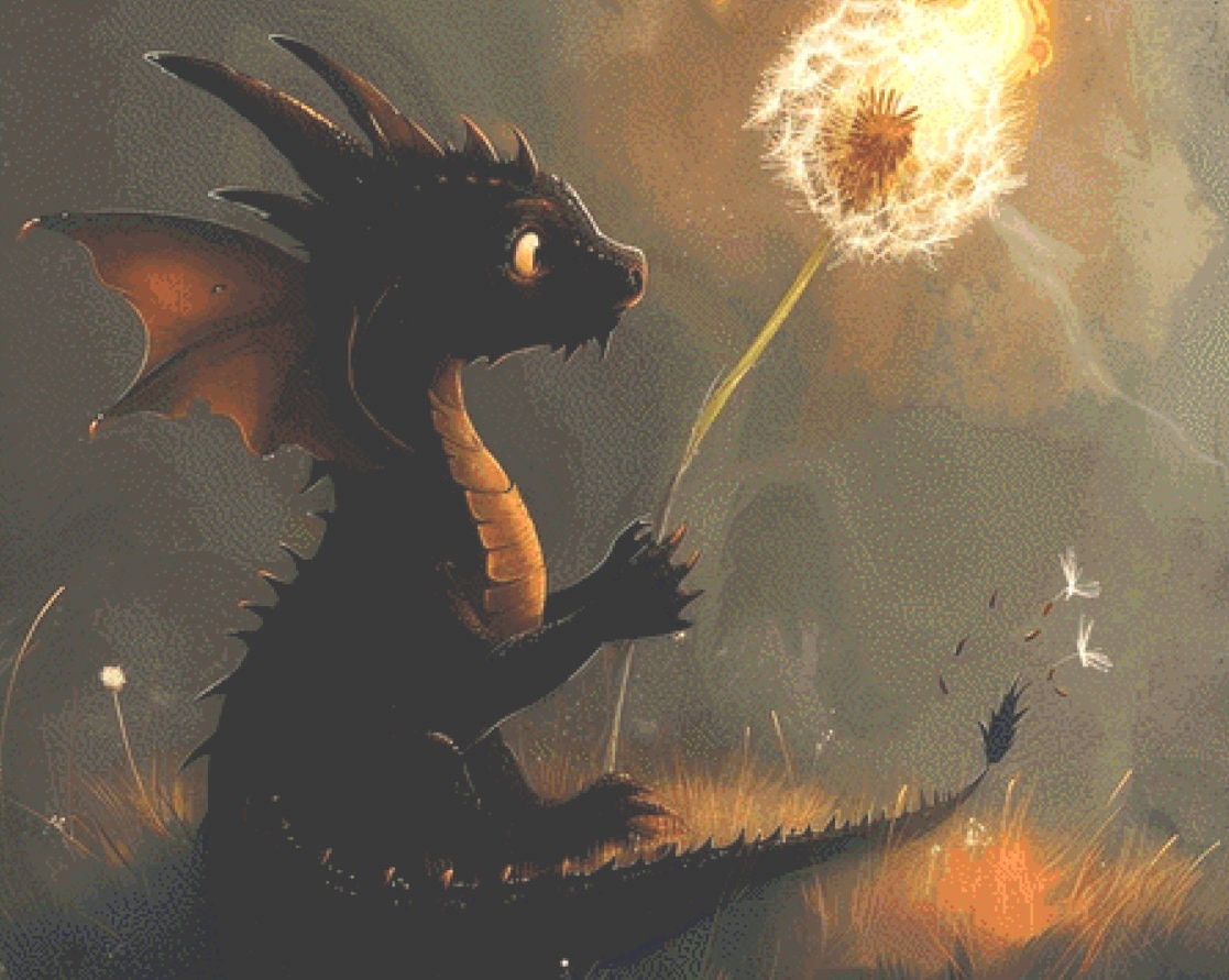 A Wish Unexpected (Max Colors/Size) cross stitch pattern by Serr.Kai A Quill & Ink