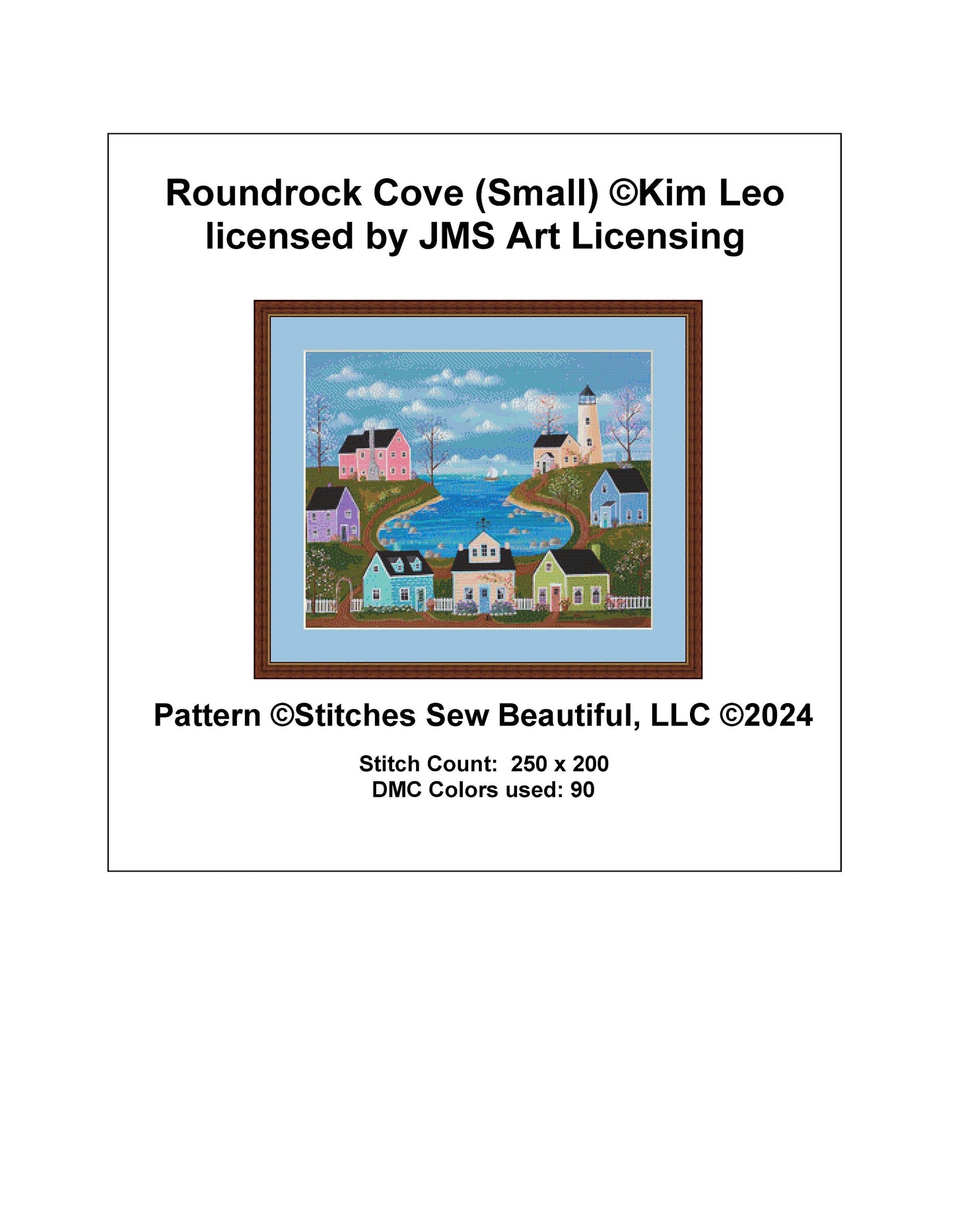 Roundrock Cove (Small) cross stitch pattern by Kim Leo licensed by JMS Art Licensing