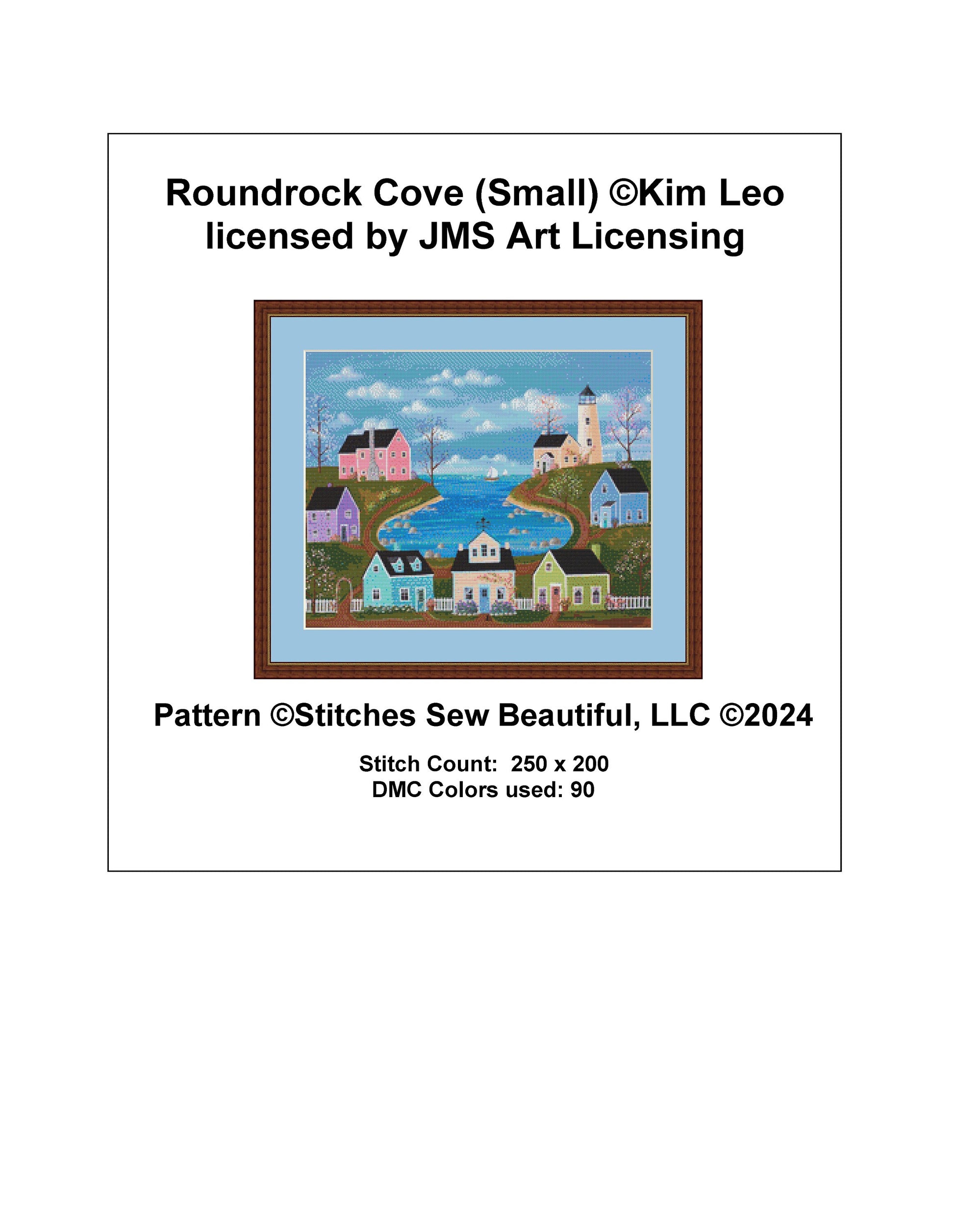 Roundrock Cove (Small) cross stitch pattern by Kim Leo licensed by JMS Art Licensing