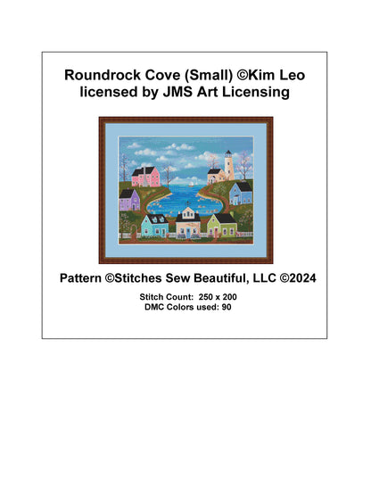 Roundrock Cove (Small) cross stitch pattern by Kim Leo licensed by JMS Art Licensing