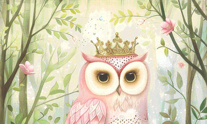 Pink Crowned Owl (Max Size/Colors) cross stitch pattern by PassyArt