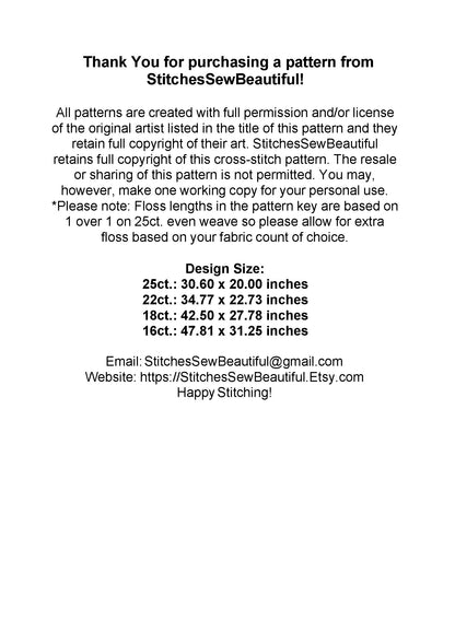 Christmas in Our Town (Max Size/Colors) cross stitch pattern by Joseph Holodook/Portfields Fine Art Licensing