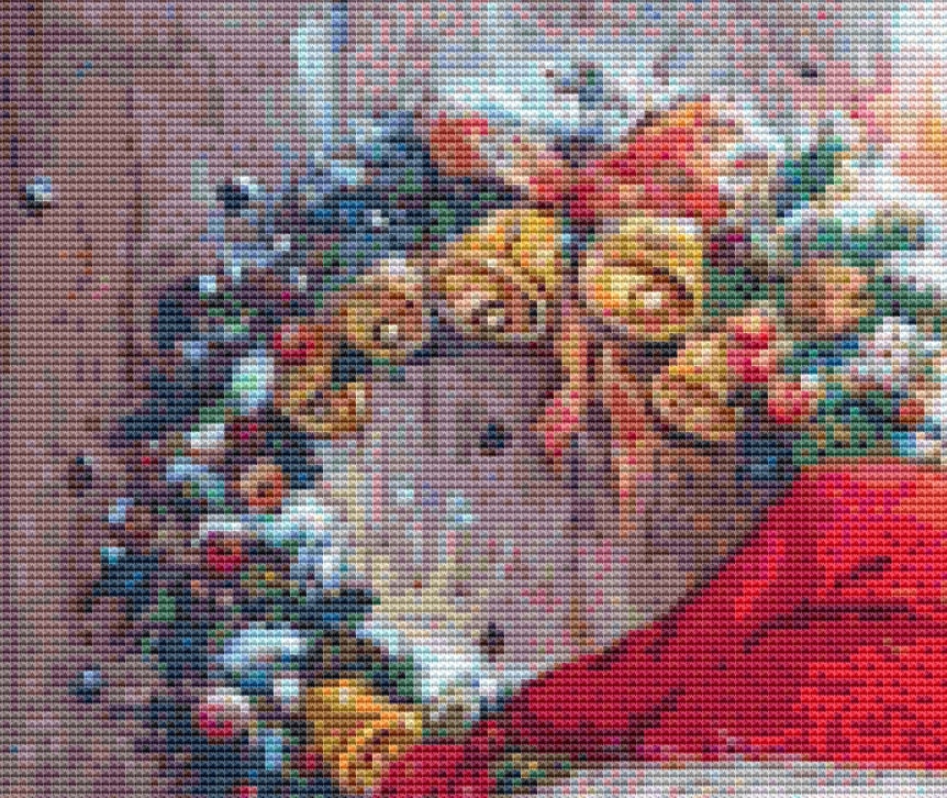 A Surprise For Santa cross stitch pattern by Lisi Martin/AB Pictura, Karlstad, Sweden