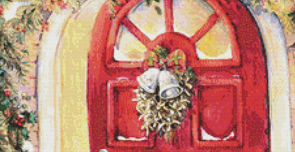 A Card For Santa cross stitch pattern by Lisi Martin/AB Pictura, Karlstad, Sweden