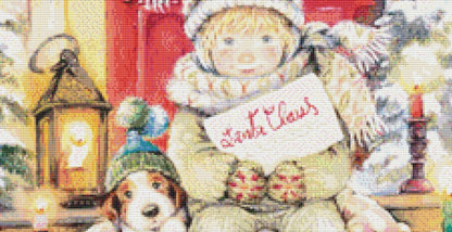 A Card For Santa cross stitch pattern by Lisi Martin/AB Pictura, Karlstad, Sweden