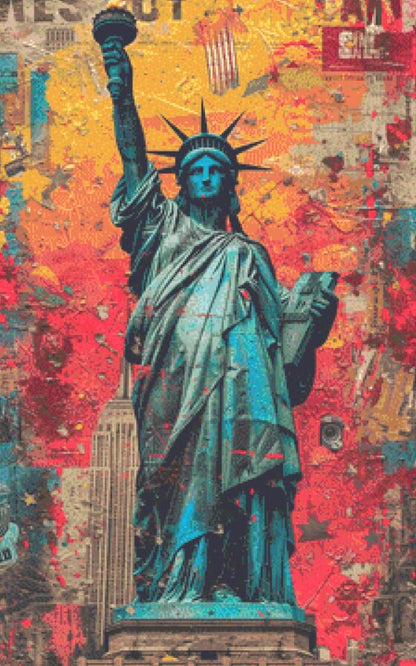 Freedom cross stitch pattern by Eder Jose Rosa