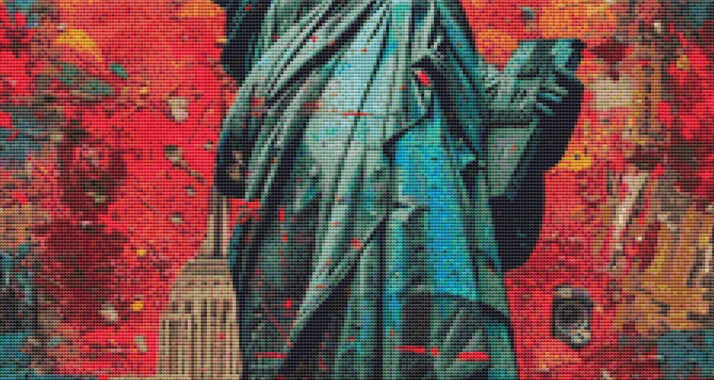 Freedom cross stitch pattern by Eder Jose Rosa