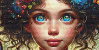 Cosmic Bloom cross stitch pattern by World of Love Hearts/Adrian G. Eyre