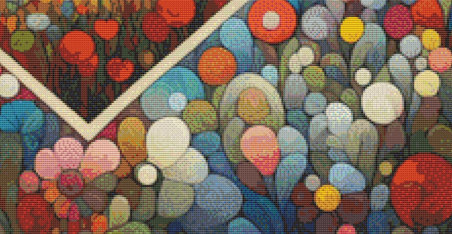 Enchanted Blossoms cross stitch pattern by World of Love Hearts/Adrian G Eyre