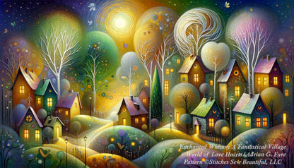 Enchanted Whimsy A Fantastical Village cross stitch pattern by World of Love Hearts/Adrian G Eyre