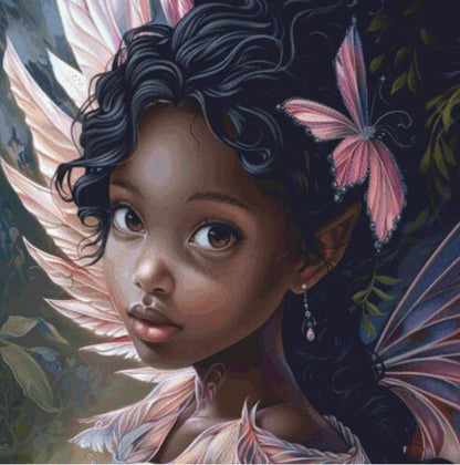 Radiant Flower Faerie cross stitch pattern by The Art Revivalist