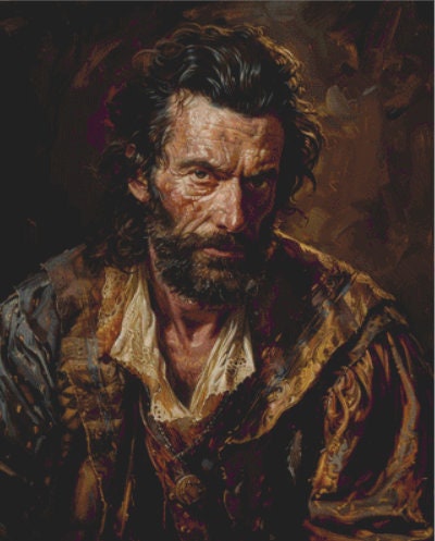 Sawney Bean cross stitch pattern by The Art Revivalist