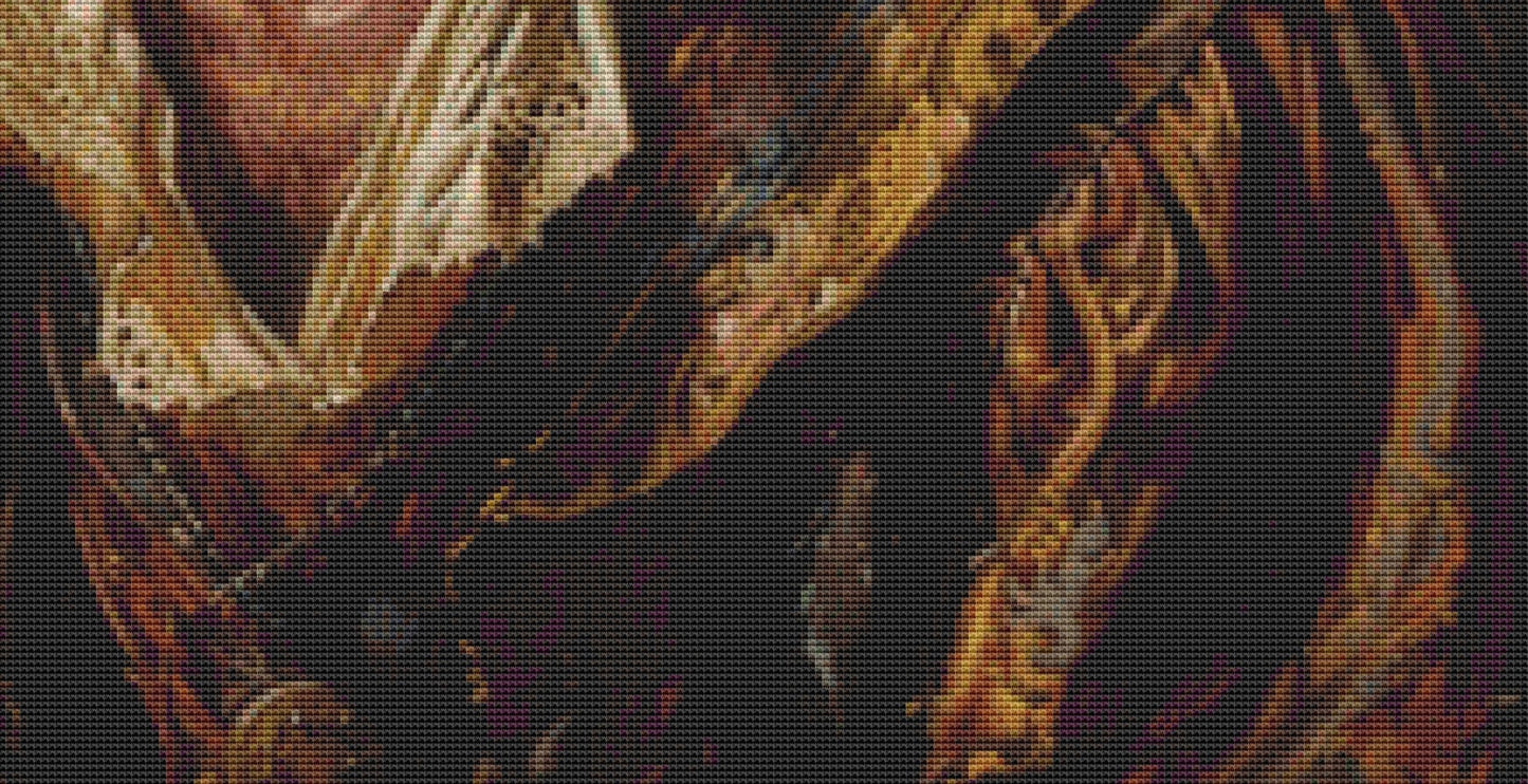 Sawney Bean cross stitch pattern by The Art Revivalist