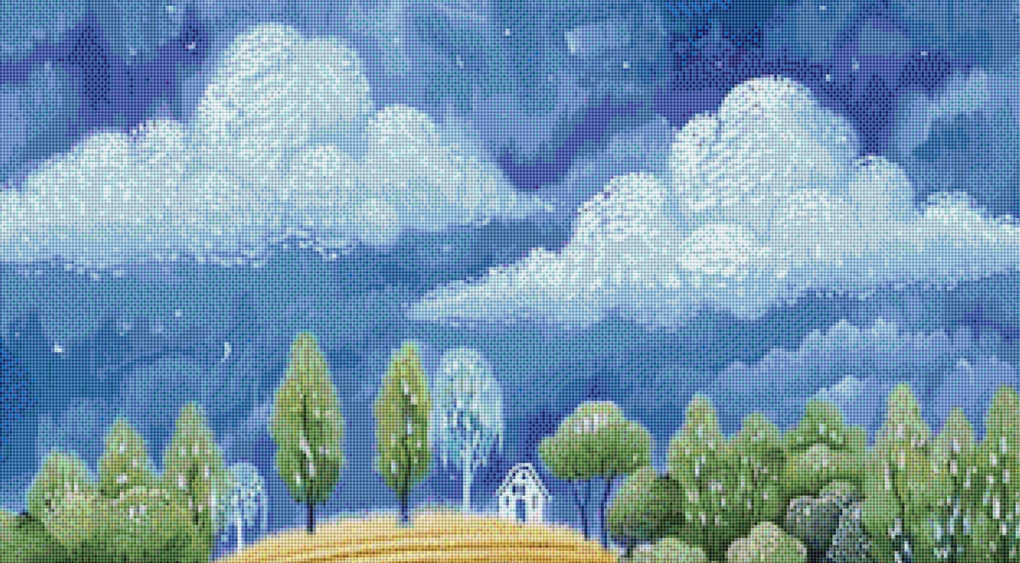 Wheat Fields Forever cross stitch pattern by The Art Revivalist