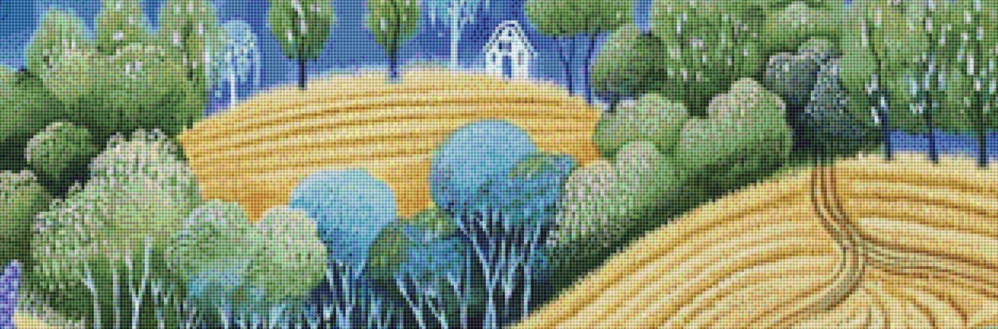 Wheat Fields Forever cross stitch pattern by The Art Revivalist