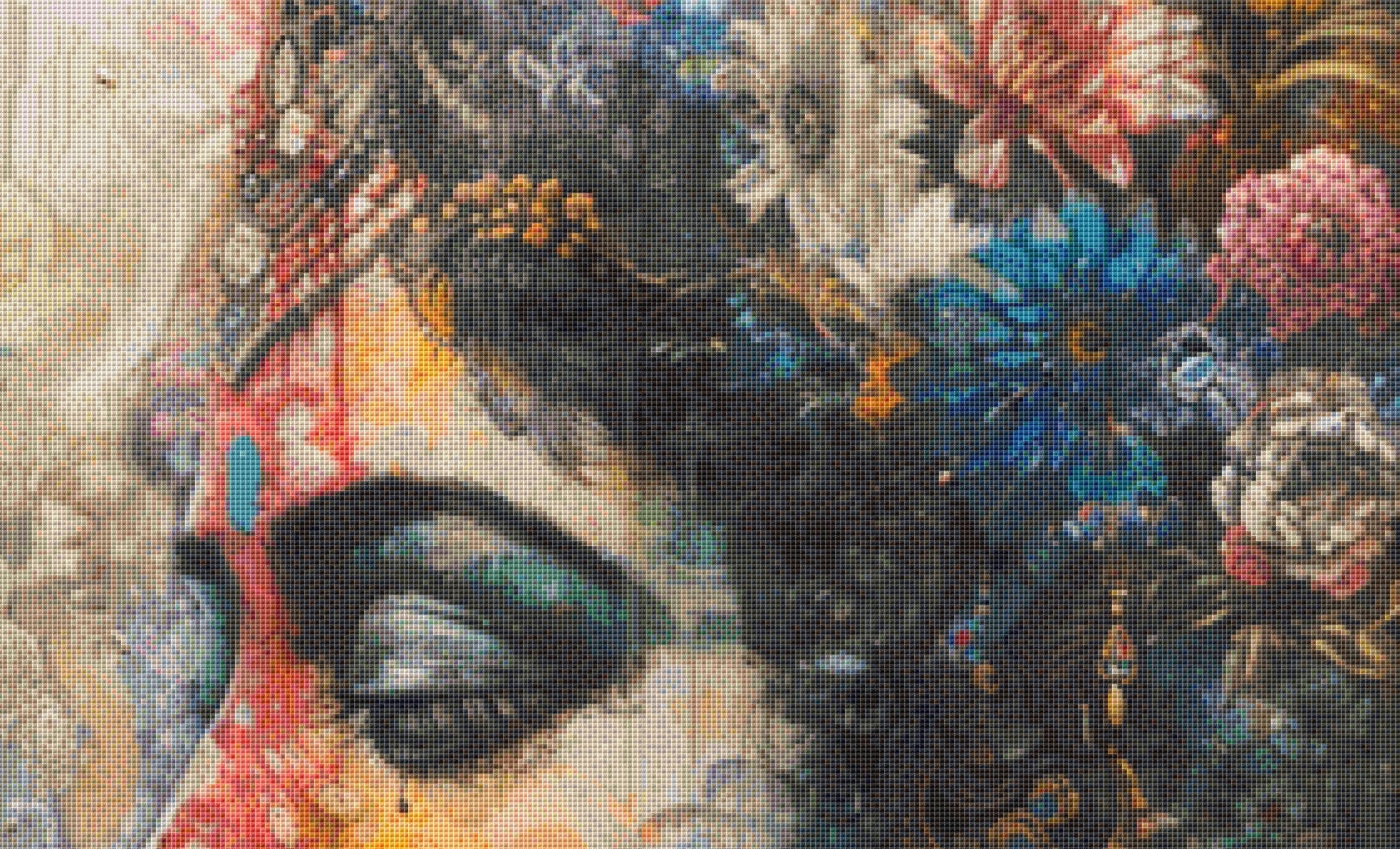 Mystical Shankar cross stitch pattern by The Art Revivalist