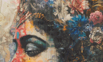 Mystical Shankar cross stitch pattern by The Art Revivalist