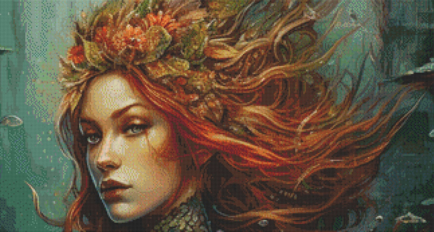 Mermaid Temptress (Max Size) cross stitch pattern by Magical Craftery