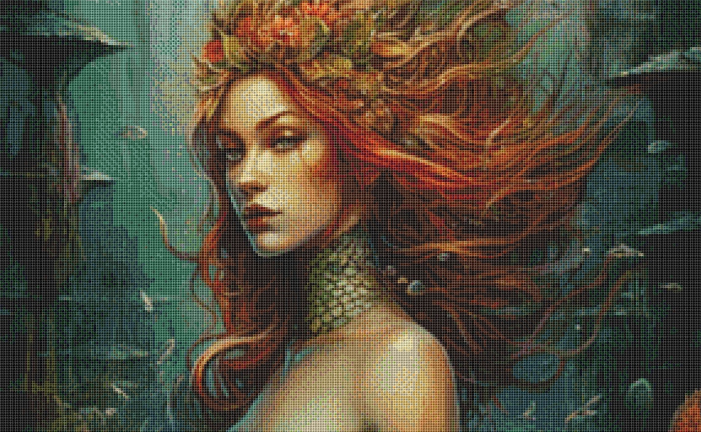 Mermaid Temptress cross stitch pattern by MagicalCraftery