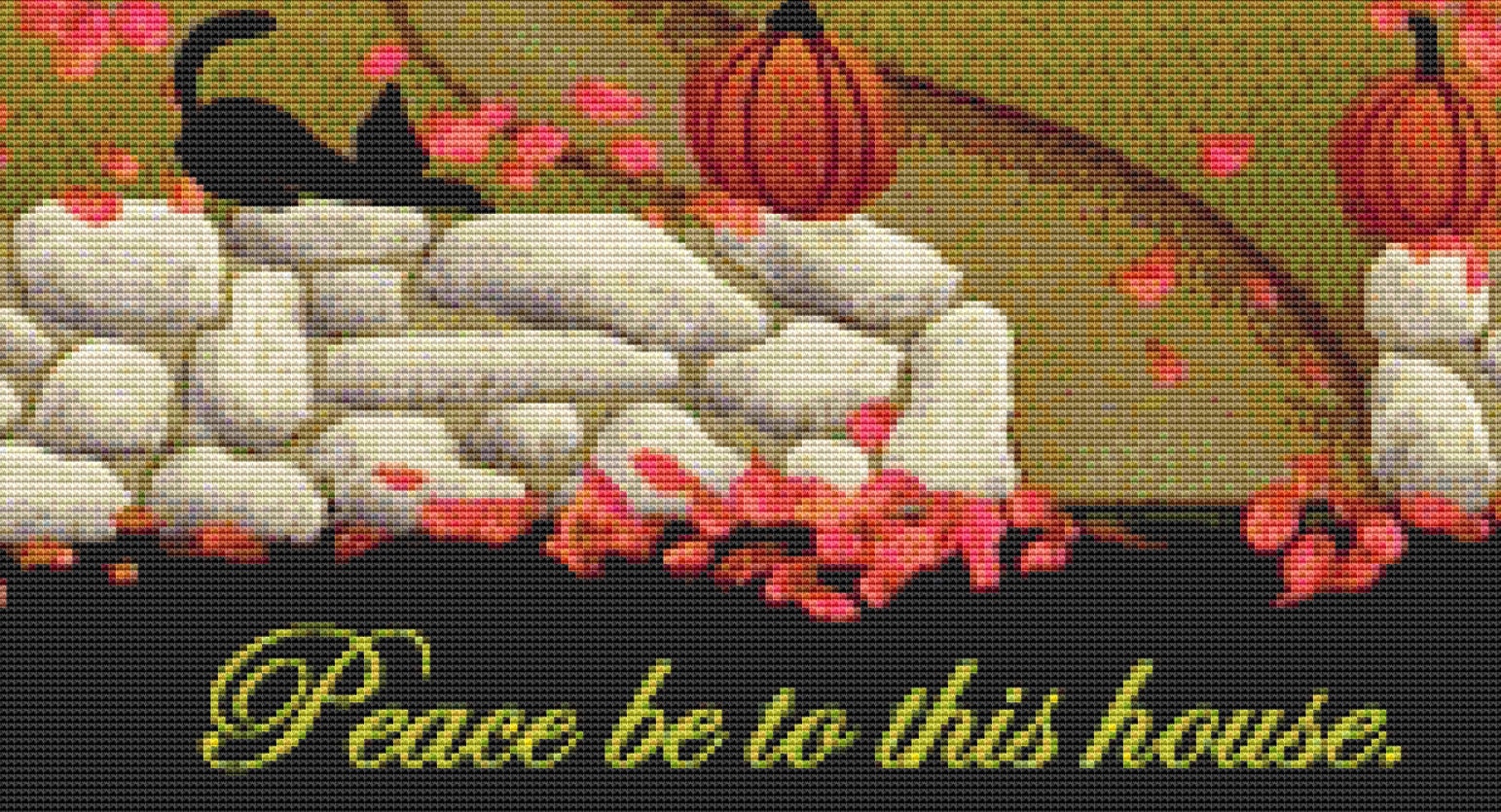 Peace Be to This House (Max Color) cross stitch pattern by Catherine Holman/Ansada Art Licensing Group, LLC