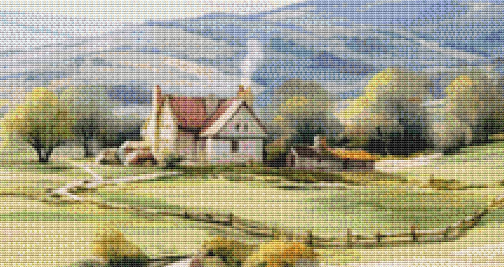 Blissful Solitude cross stitch pattern by Liededrom