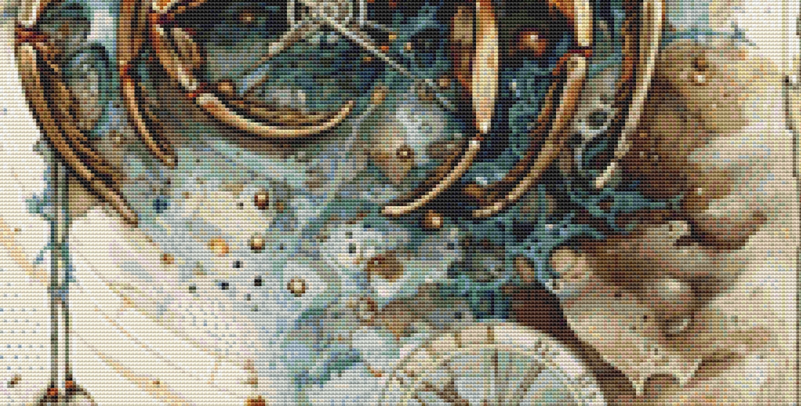 Zodiac - Cancer counted cross stitch pattern by Sharm Studio