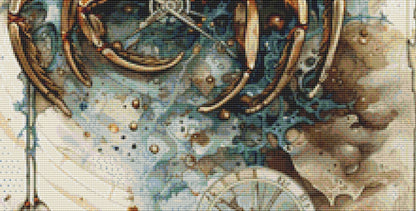 Zodiac - Cancer counted cross stitch pattern by Sharm Studio