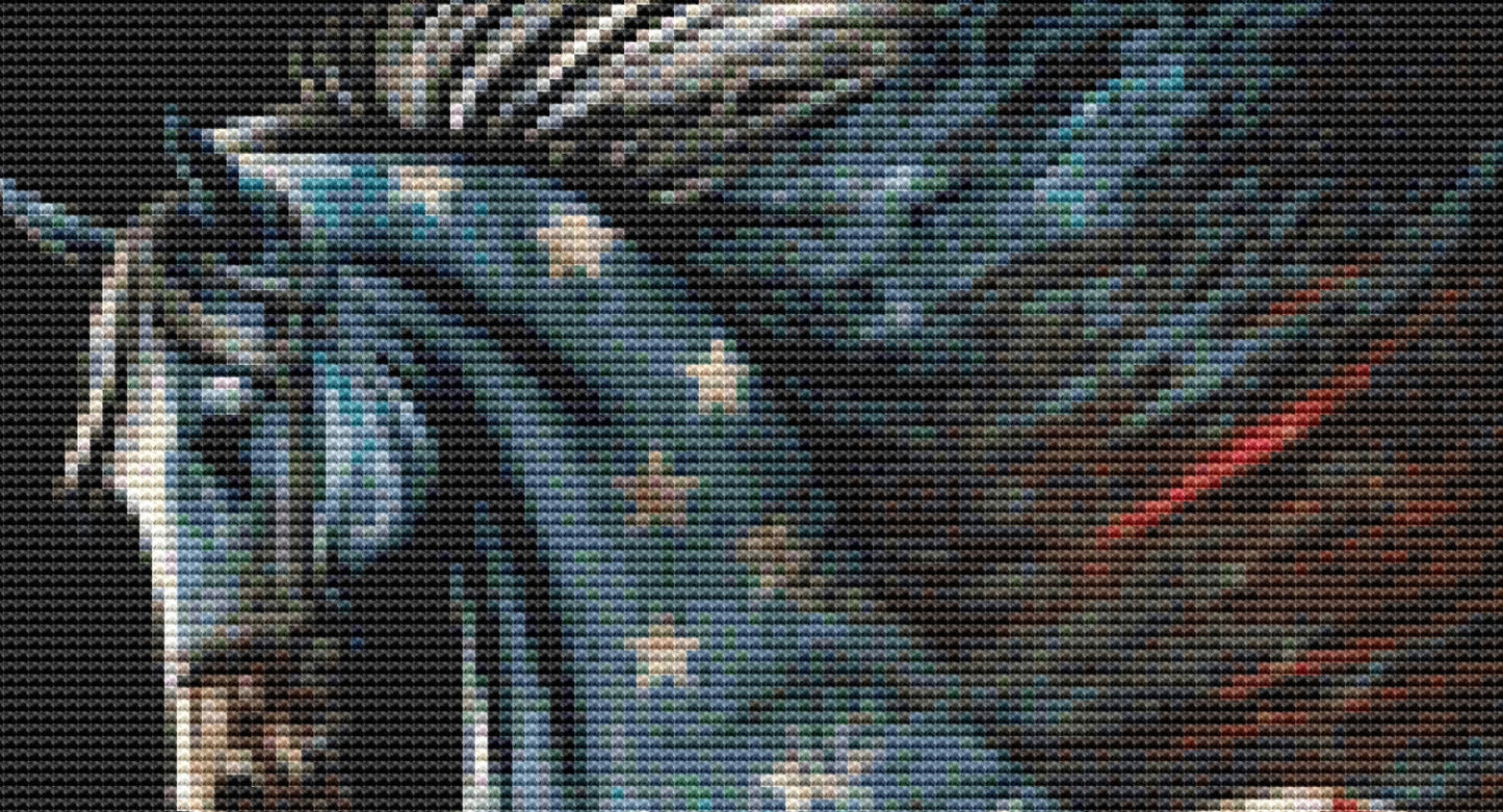 USA Horse (Small) cross stitch pattern by Eder Jose Rosa