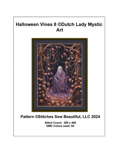 Halloween Vines 8 cross stitch pattern by DutchLadyMysticArt