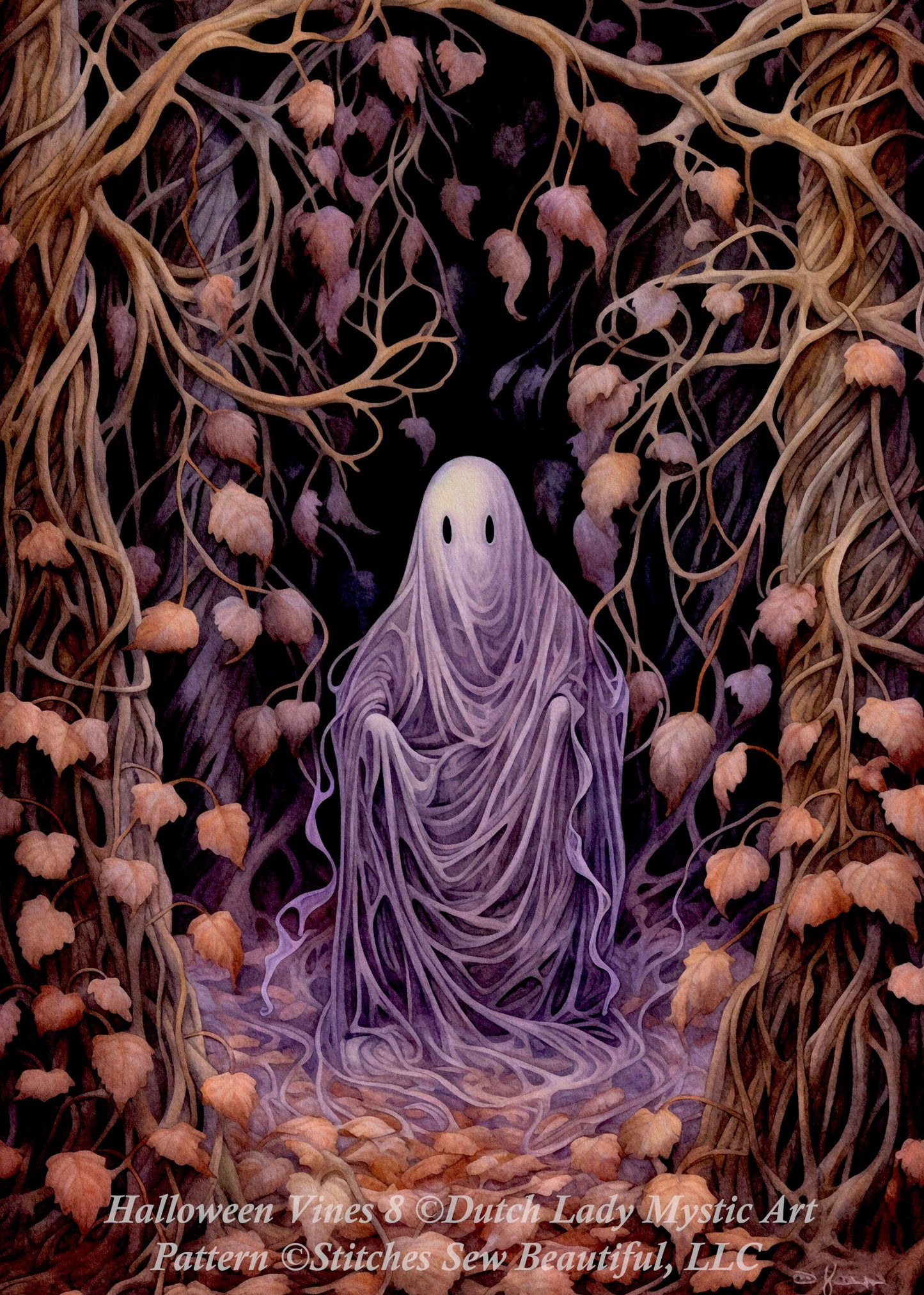 Halloween Vines 8 cross stitch pattern by DutchLadyMysticArt