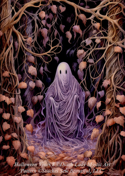 Halloween Vines 8 cross stitch pattern by DutchLadyMysticArt