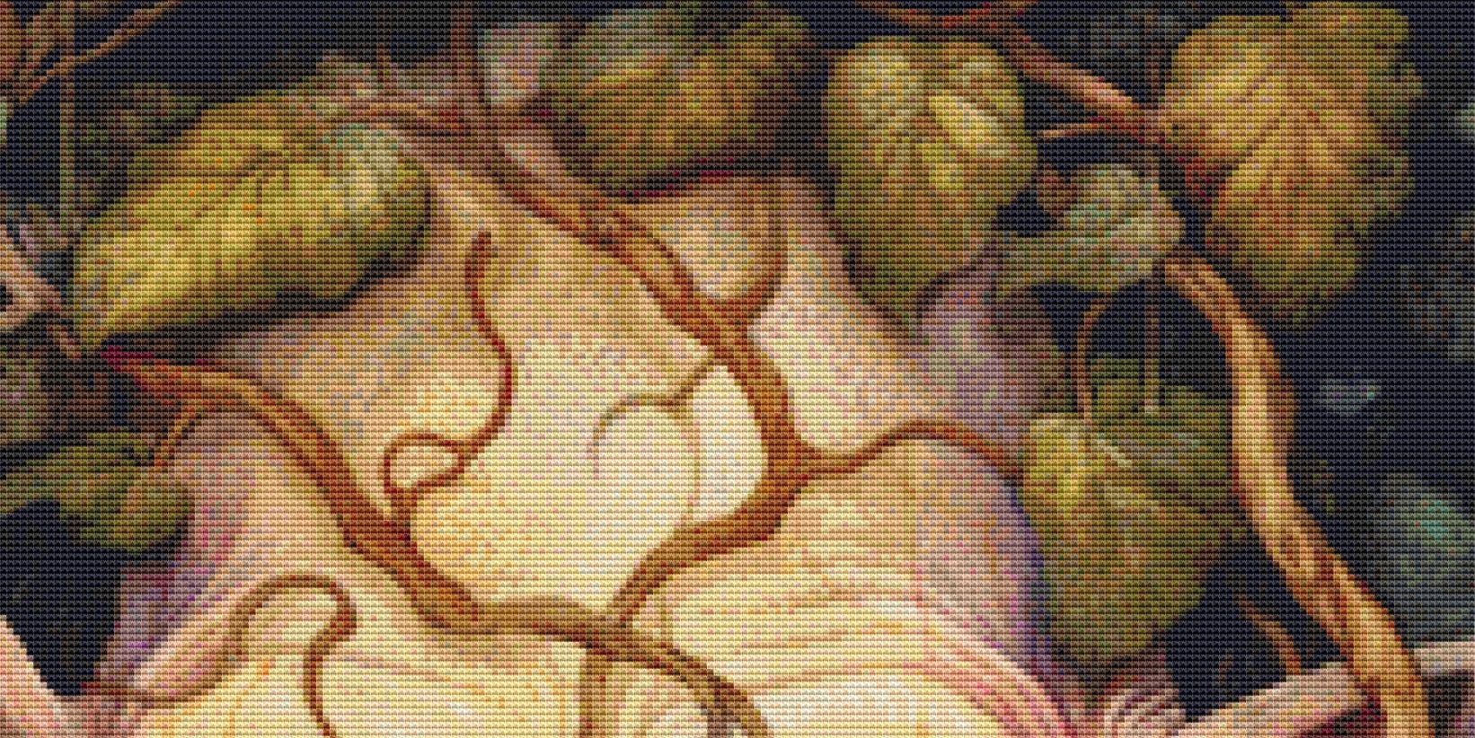 Halloween Vines 6 (Max Color) cross stitch pattern by DutchLadyMysticArt