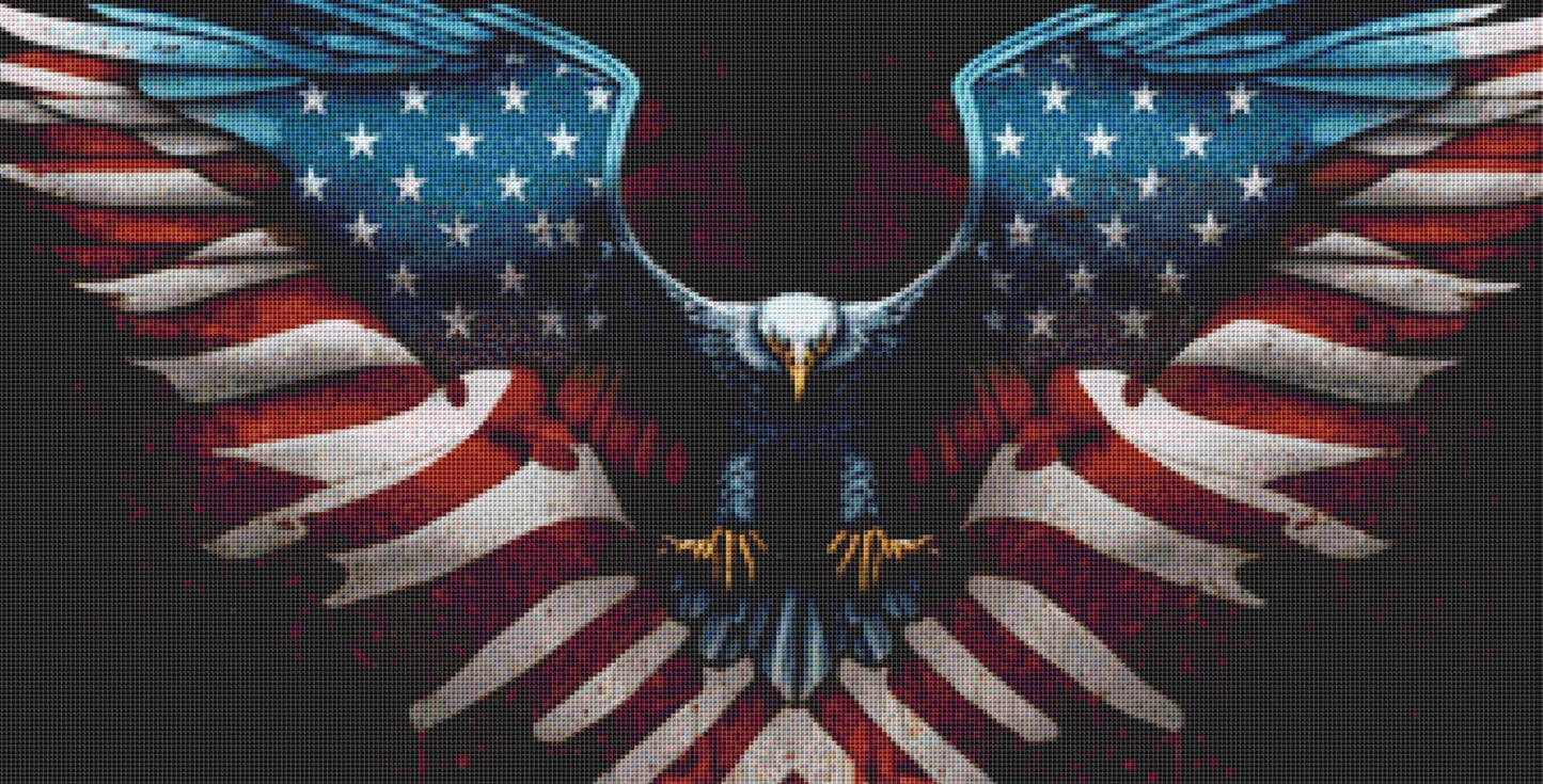 One Dream American Eagle cross stitch pattern by Eder Jose Rosa