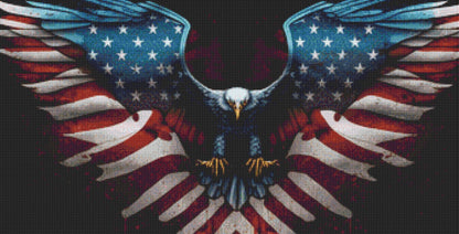 One Dream American Eagle cross stitch pattern by Eder Jose Rosa
