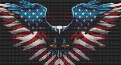 One Dream American Eagle (Small) cross stitch pattern by Eder Jose Rosa