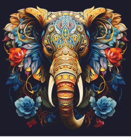 Elephant in Colors (Max Color) cross stitch pattern by Eder Jose Rosa