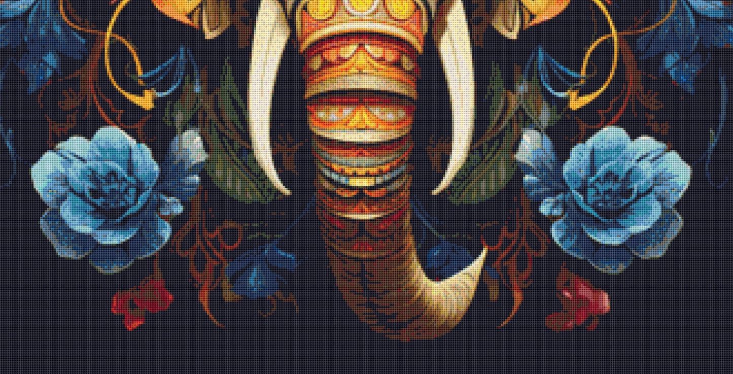 Elephant in Colors cross stitch pattern by Eder Jose Rosa