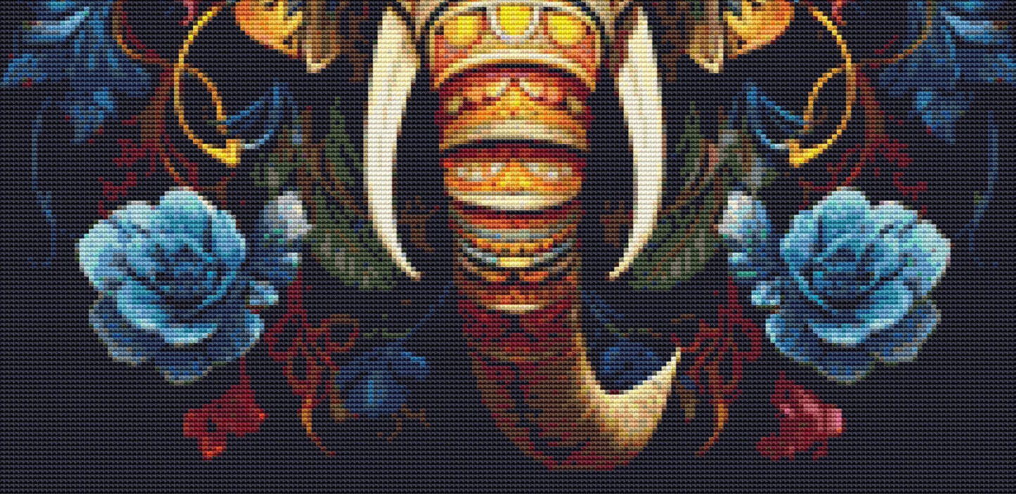 Elephant in Colors (Small) cross stitch pattern by Eder Jose Rosa