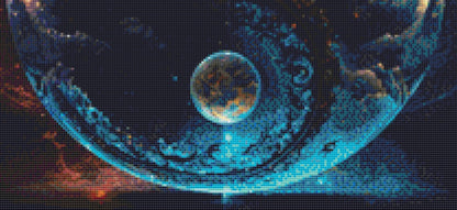 Ying Yang Day and Night (Small) cross stitch pattern by DigitalArtClubAU
