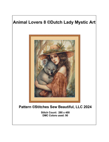 Animal Lovers 8 cross stitch pattern by DutchLadyMysticArt