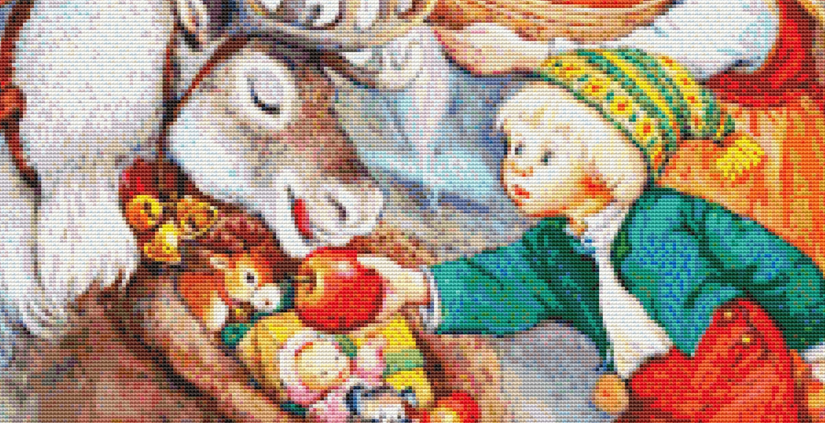 Treats for Santa and His Reindeer cross stitch pattern by Lisi Martin/AB Pictura, Karlstad, Sweden