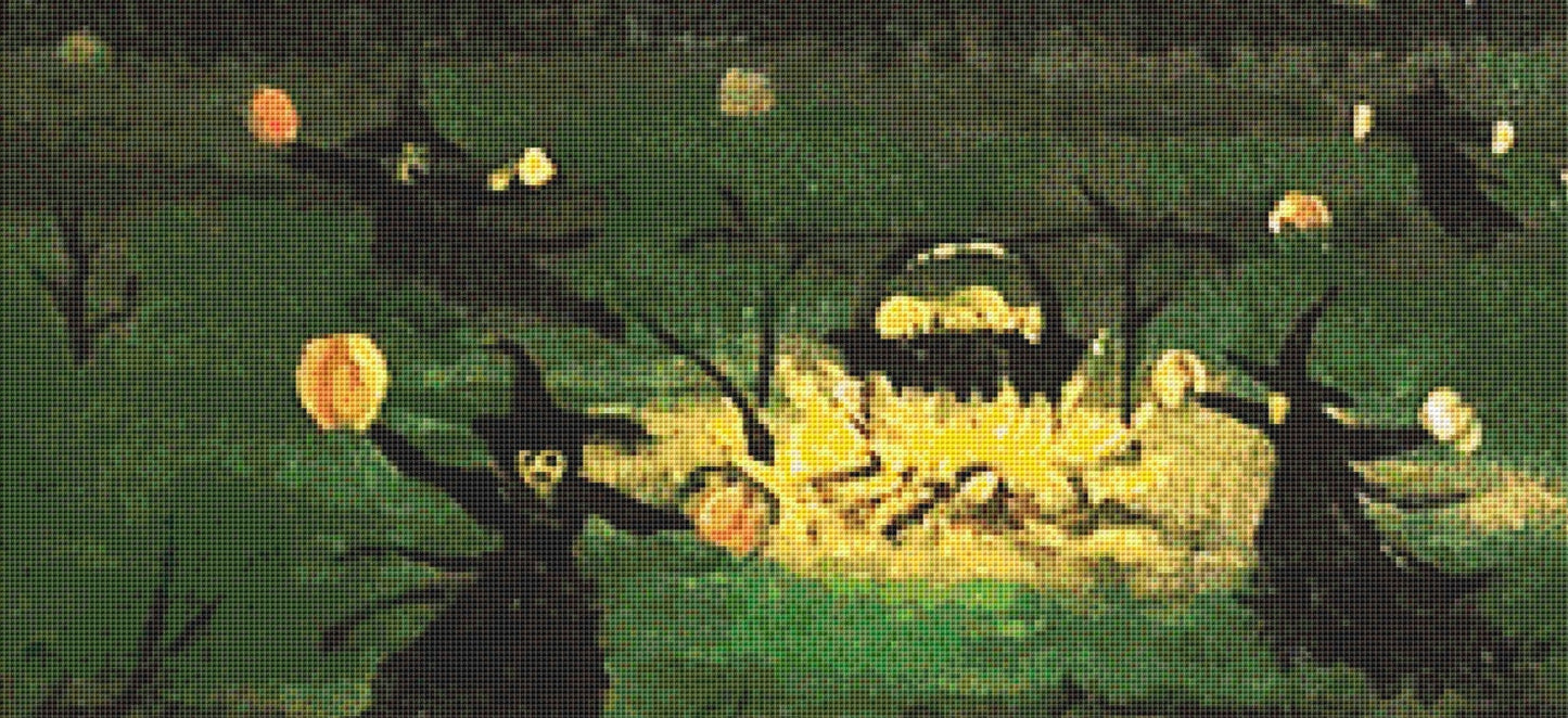 Boiling Pumpkins (Max Size/Color) cross stitch pattern