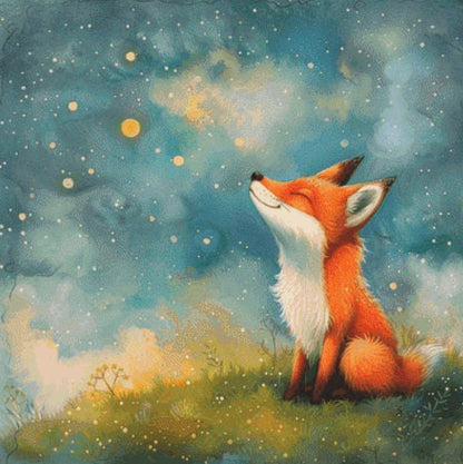 Fox Watercolor cross stitch pattern by PassyArt