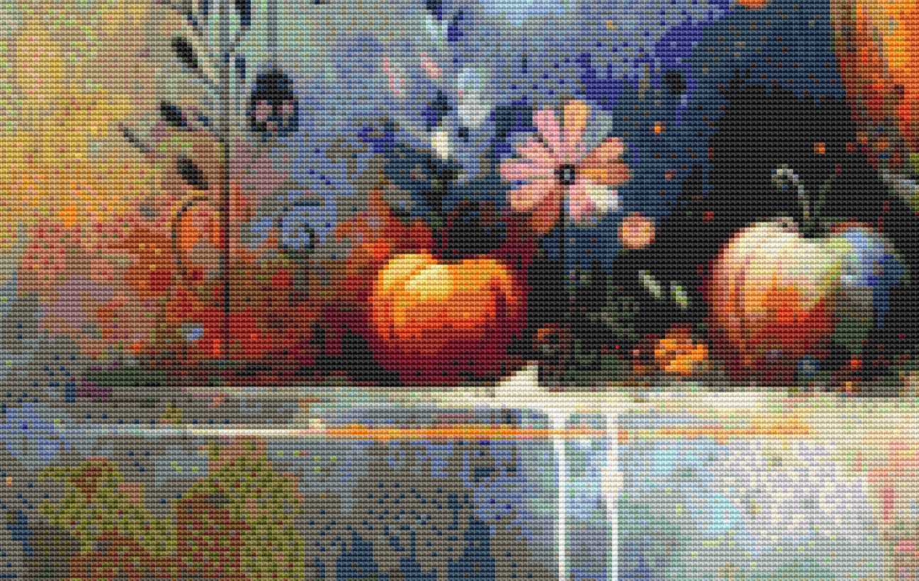 Enchanted Jack-O-Lantern in Watercolors cross stitch pattern by World of Love Hearts/Adrian G. Eyre