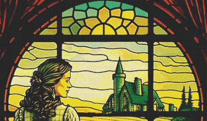 WoZ Stained-Glass 2 cross stitch pattern by SphinxDesignStudio