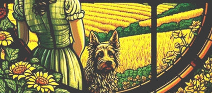WoZ Stained-Glass 2 cross stitch pattern by SphinxDesignStudio