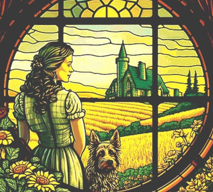 WoZ Stained-Glass 2 cross stitch pattern by SphinxDesignStudio